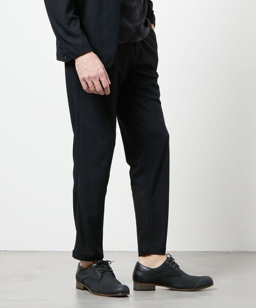 HIDEAWAYS NICOLE(ハイダウェイニコル)の「ヘリンボンジャカード イージースラックス(その他パンツ・メンズ・ブラック/ライトグレー・S/XL/L/M)」の15枚目の写真