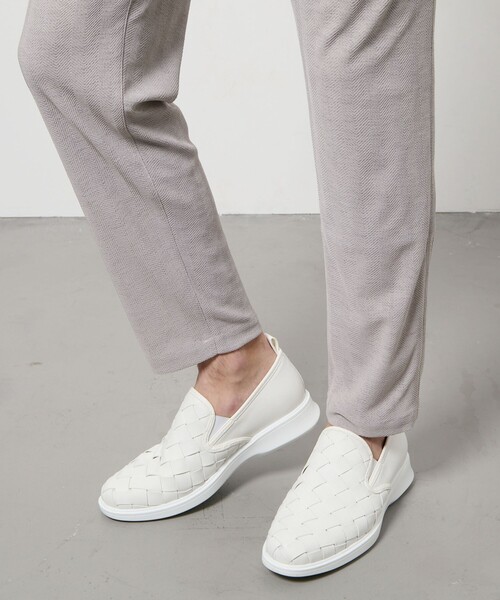 HIDEAWAYS NICOLE(ハイダウェイニコル)の「ヘリンボンジャカード イージースラックス(その他パンツ・メンズ・ブラック/ライトグレー・S/XL/L/M)」の6枚目の写真