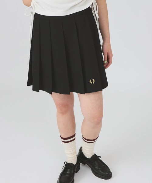 【小島】FRED PERRY × BEAMS プリーツスカート ミニ丈 黒 別注】FRED PERRY / プリーツ ショーツ（その他パンツ）｜FRED PERRY