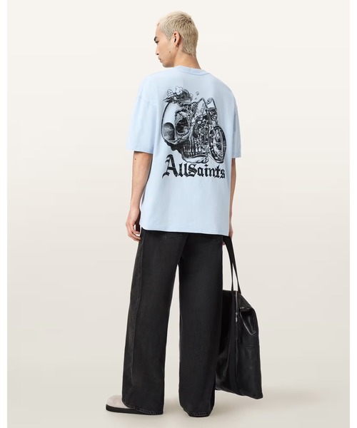 ALLSAINTS(オールセインツ)の「PANHEAD OVERSIZED GRAPHIC T-SHIRT | PANHEAD オーバーサイズ グラフィック Tシャツ(Tシャツ/カットソー・メンズ・ブルー系その他・XL/L/M/S/XS)」の9枚目の写真