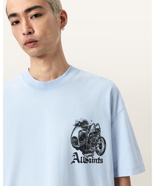 ALLSAINTS(オールセインツ)の「PANHEAD OVERSIZED GRAPHIC T-SHIRT | PANHEAD オーバーサイズ グラフィック Tシャツ(Tシャツ/カットソー・メンズ・ブルー系その他・XL/L/M/S/XS)」の8枚目の写真