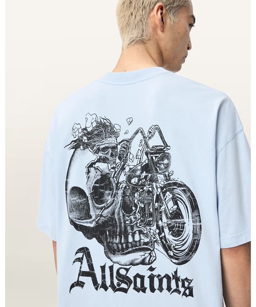 ALLSAINTS(オールセインツ)の「PANHEAD OVERSIZED GRAPHIC T-SHIRT | PANHEAD オーバーサイズ グラフィック Tシャツ(Tシャツ/カットソー・メンズ・ブルー系その他・XL/L/M/S/XS)」の7枚目の写真