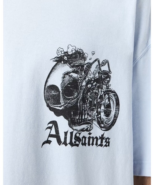 ALLSAINTS(オールセインツ)の「PANHEAD OVERSIZED GRAPHIC T-SHIRT | PANHEAD オーバーサイズ グラフィック Tシャツ(Tシャツ/カットソー・メンズ・ブルー系その他・XL/L/M/S/XS)」の6枚目の写真