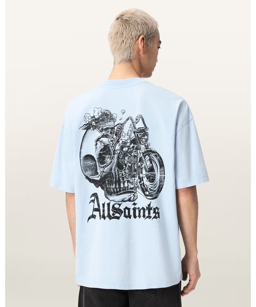 ALLSAINTS(オールセインツ)の「PANHEAD OVERSIZED GRAPHIC T-SHIRT | PANHEAD オーバーサイズ グラフィック Tシャツ(Tシャツ/カットソー・メンズ・ブルー系その他・XL/L/M/S/XS)」の5枚目の写真
