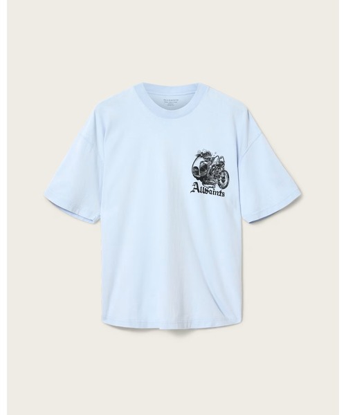 ALLSAINTS(オールセインツ)の「PANHEAD OVERSIZED GRAPHIC T-SHIRT | PANHEAD オーバーサイズ グラフィック Tシャツ(Tシャツ/カットソー・メンズ・ブルー系その他・XL/L/M/S/XS)」の4枚目の写真