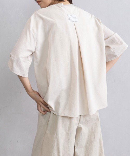 MARECHAL TERRE（マルシャルテル）の「コンビネーション刺繍トップス（Tシャツ/カットソー・レディース・オフホワイト/ライトグレー/ブラック/ネイビー・MEDIUM）」の11枚目の写真