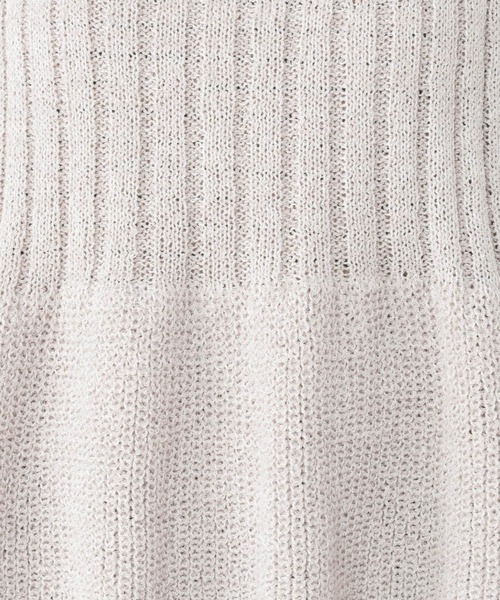 studio CLIP（スタディオクリップ）の「7ゲージ切り替えペプラムベスト（ベスト・レディース・ライトグレー/イエロー/ブラック・FREE）」の5枚目の写真