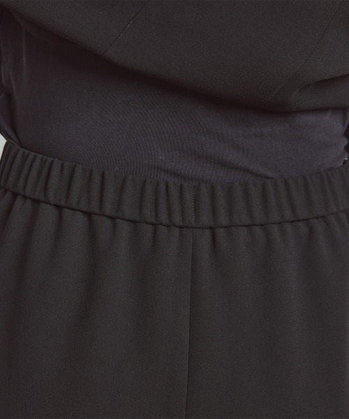 Callarus Black Formal（カラルスブラックフォーマル）の「前開きアシメジャケットドッキングデザインブラウス+ワイドパンツセットアップ〔Callarus〕洗える防しわ（スーツセット・レディース・ブラック・M/L/LL/3L）」の21枚目の写真
