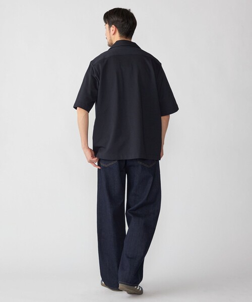 SHIPS（シップス）の「【SHIPS別注】FRED PERRY: ワンポイント ロゴ ピケ オープンカラーシャツ（シャツ/ブラウス・メンズ・ダークグレー/ネイビー・X-LARGE/LARGE/MEDIUM/SMALL）」の6枚目の写真