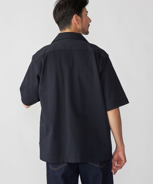 SHIPS（シップス）の「【SHIPS別注】FRED PERRY: ワンポイント ロゴ ピケ オープンカラーシャツ（シャツ/ブラウス・メンズ・ダークグレー/ネイビー・X-LARGE/LARGE/MEDIUM/SMALL）」の10枚目の写真