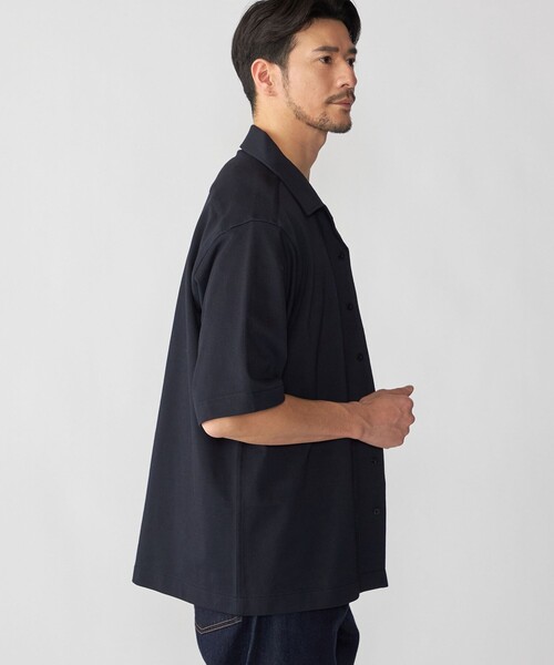 SHIPS（シップス）の「【SHIPS別注】FRED PERRY: ワンポイント ロゴ ピケ オープンカラーシャツ（シャツ/ブラウス・メンズ・ダークグレー/ネイビー・X-LARGE/LARGE/MEDIUM/SMALL）」の11枚目の写真