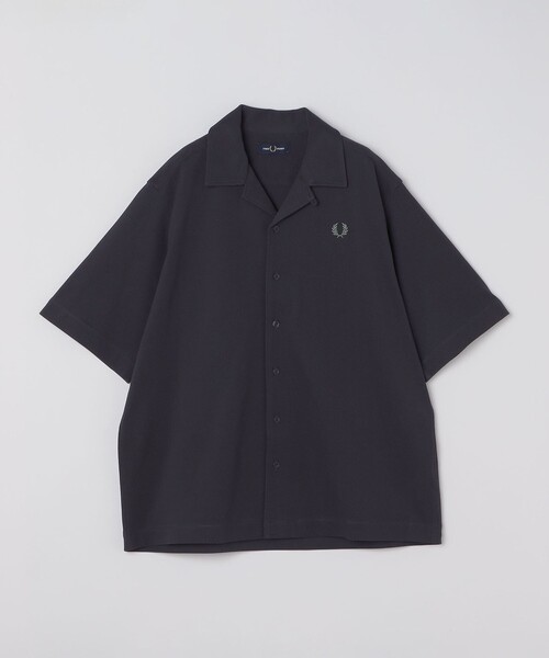 SHIPS（シップス）の「【SHIPS別注】FRED PERRY: ワンポイント ロゴ ピケ オープンカラーシャツ（シャツ/ブラウス・メンズ・ダークグレー/ネイビー・X-LARGE/LARGE/MEDIUM/SMALL）」の15枚目の写真