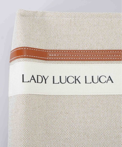 LUCA/LADY LUCK LUCA（ルカ/レディラックルカ）の「LC/LLL キャンバスロゴトートバッグ（トートバッグ・レディース・ブラック/ベージュ・FREE）」の16枚目の写真