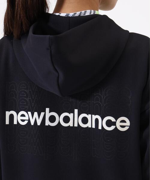 New Balance Golf（ニューバランスゴルフ）の「【new balance golf】スウェット フルジップ フーディー (WOMENS)（スウェット・レディース・ブラック/ホワイト・LARGE/SMALL/MEDIUM）」の4枚目の写真