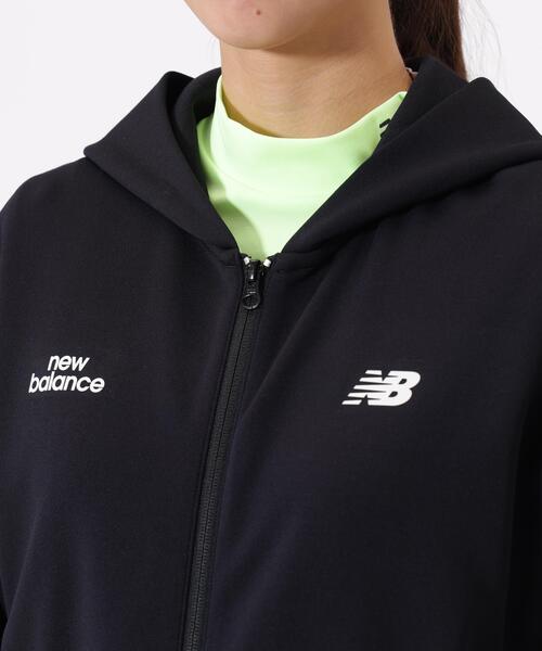 New Balance Golf（ニューバランスゴルフ）の「【new balance golf】スウェット フルジップ フーディー (WOMENS)（スウェット・レディース・ブラック/ホワイト・LARGE/SMALL/MEDIUM）」の5枚目の写真