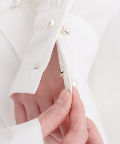 natural couture（ナチュラルクチュール）の「〈osono〉こだわりマルチWAYシャツワンピース（シャツワンピース・レディース・その他1/ラベンダー/サックスブルー/オフホワイト・LARGE/MEDIUM）」の6枚目の写真