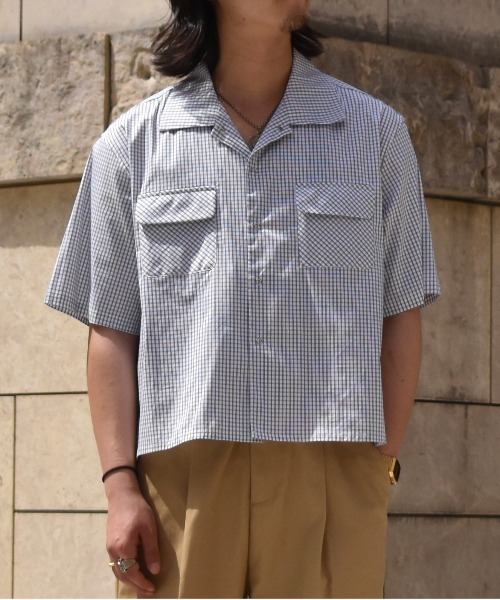 Noen(ノエン)の「グラフチェックスナップシャツ(シャツ/ブラウス・メンズ・ネイビー/ブラック/ホワイト・MEDIUM/LARGE)」の2枚目の写真