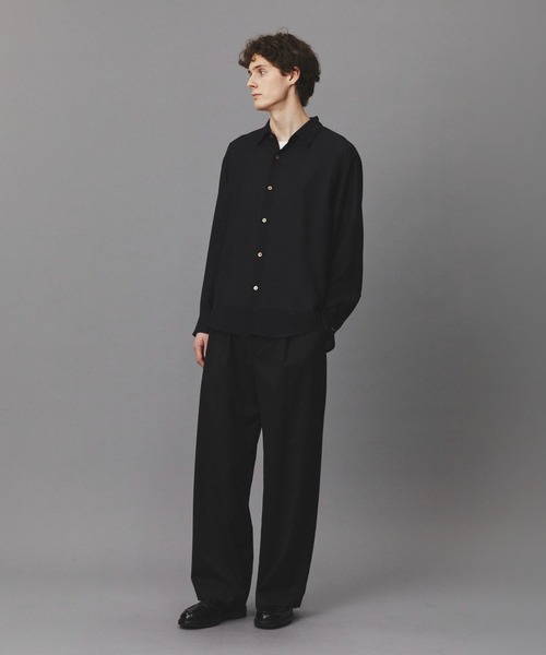 PUBLIC TOKYO（パブリックトウキョウ）の「Dailymotion Slacks /春服/ワイド/ハリ感/ワンタック（スラックス・メンズ・ダークグレー/ブラック・L/M/S）」の13枚目の写真