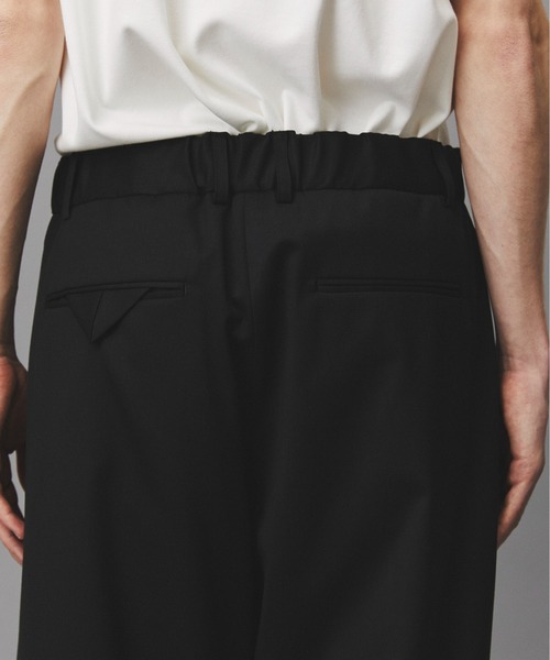 PUBLIC TOKYO（パブリックトウキョウ）の「Dailymotion Slacks /春服/ワイド/ハリ感/ワンタック（スラックス・メンズ・ダークグレー/ブラック・L/M/S）」の9枚目の写真