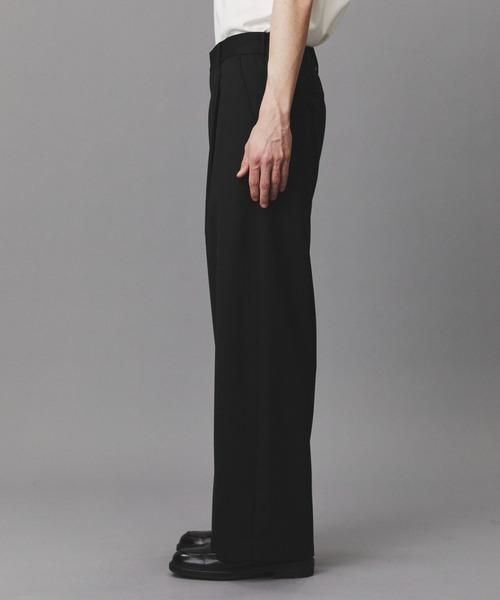 PUBLIC TOKYO（パブリックトウキョウ）の「Dailymotion Slacks /春服/ワイド/ハリ感/ワンタック（スラックス・メンズ・ダークグレー/ブラック・L/M/S）」の11枚目の写真