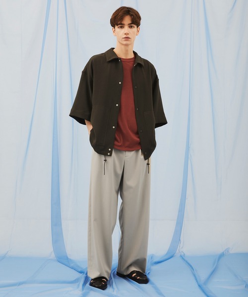 PUBLIC TOKYO(パブリックトウキョウ)の「【残りわずか】Summer Dailymotion Slacks /夏服/ワイド/ハリ感/ワンタック(スラックス・メンズ・ダークグレー/ブラック/ブラック系その他/グレー系その他/ベージュ・L/M/S)」の17枚目の写真
