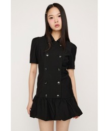 SLY（スライ）の「DOUBLE BUTTON BALLON S/OP ダブルボタンバルーンショートワンピース 春服 夏服（ワンピース）」