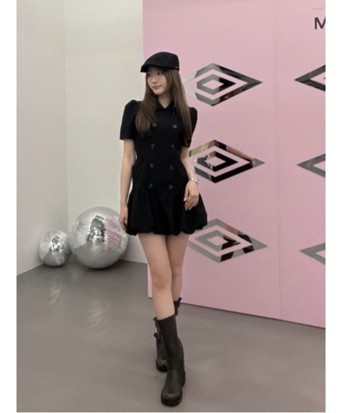 SLY DOUBLE BUTTON BALLOON ワンピース グレー 2番 SLY（スライ）の