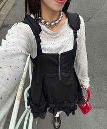 CIAOPANIC | フリルミリタリーミドルジャンスカ(チュニック)