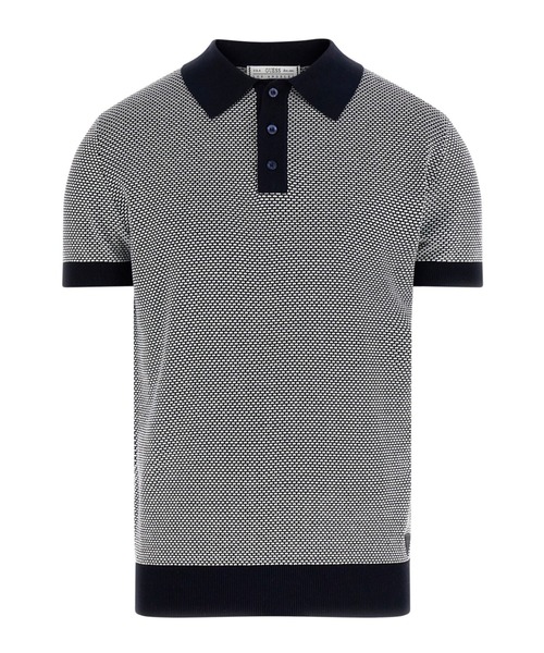 Guess（ゲス）の「LAKE Bi-Color Stitched Sweater（ポロシャツ・メンズ・ブラック/ベージュ・SMALL/X-LARGE/LARGE/MEDIUM）」の5枚目の写真