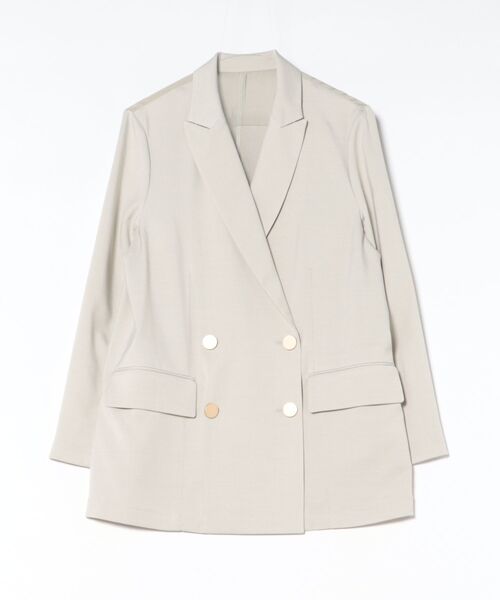 Scrap Book（スクラップブック）の「【Scrap Book】Wボタンジャケット（テーラードジャケット・レディース・ブラック/グレー・FREE）」の7枚目の写真