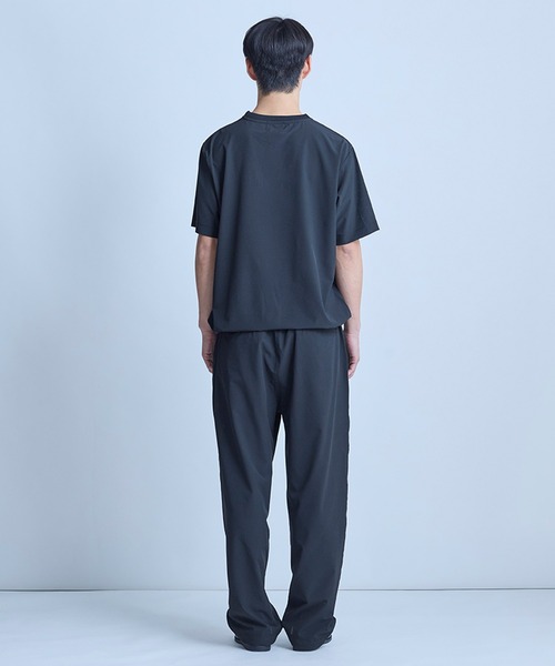 UNION STATION（ユニオンステーション）の「ドットメッシュドローコードTシャツ〈ストレッチ・マシンウォッシャブル・軽量・接触冷感・通気性〉（Tシャツ/カットソー・メンズ・グレー/ブラック/ネイビー・M/L）」の22枚目の写真