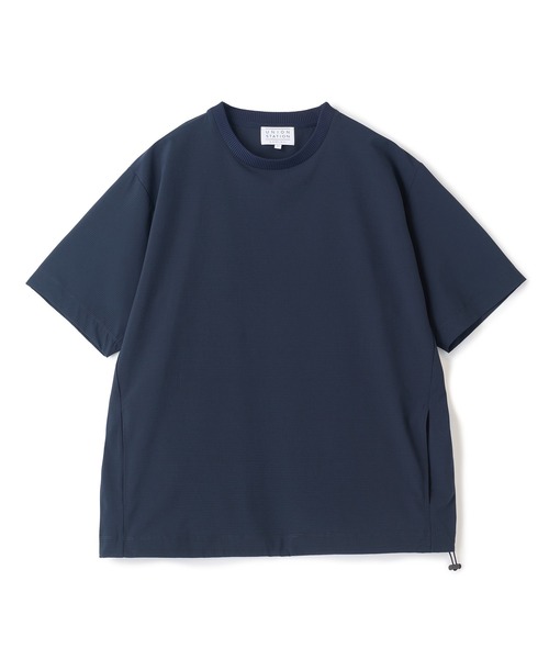 UNION STATION(ユニオンステーション)の「ドットメッシュドローコードTシャツ〈ストレッチ・マシンウォッシャブル・軽量・接触冷感・通気性〉(Tシャツ/カットソー・メンズ・グレー/ブラック/ネイビー・M/L)」の20枚目の写真