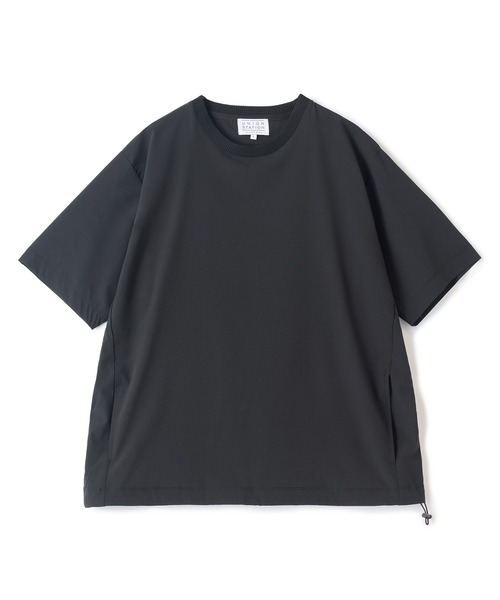 UNION STATION(ユニオンステーション)の「ドットメッシュドローコードTシャツ〈ストレッチ・マシンウォッシャブル・軽量・接触冷感・通気性〉(Tシャツ/カットソー・メンズ・グレー/ブラック/ネイビー・M/L)」の21枚目の写真