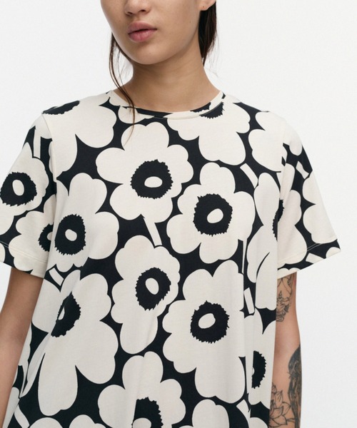 marimekko（マリメッコ）の「Pisteinen Unikko / Dress（ワンピース・レディース・ブラック・SMALL/X-SMALL/X-LARGE/LARGE/MEDIUM）」の8枚目の写真