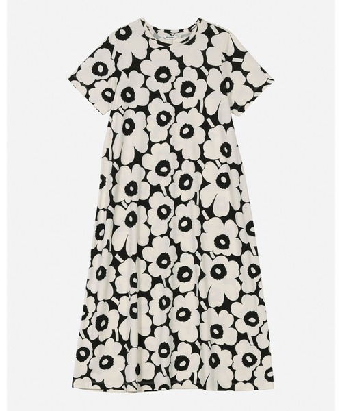 marimekko（マリメッコ）の「Pisteinen Unikko / Dress（ワンピース・レディース・ブラック・SMALL/X-SMALL/X-LARGE/LARGE/MEDIUM）」の9枚目の写真
