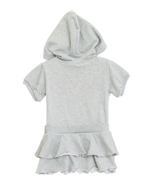 ANAP kids(アナップキッズ)の「ティアード スカート フーディー ワンピース(ワンピース・キッズ・ライトグレー/ライトピンク・110/120/130)」の19枚目の写真