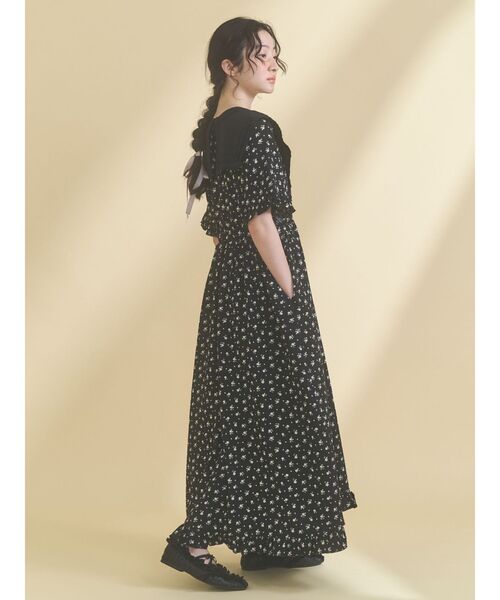 merry jenny（メリージェニー）の「flowerデコラティブカラーワンピース（ワンピース・レディース・ベージュ/ブラック/オフホワイト・FREE）」の15枚目の写真