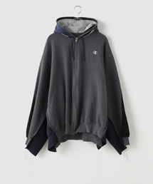 DISCOVERED / ディスカバード Band Tee Dolman Zip Hoodie