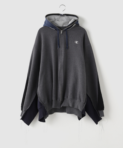 DISCOVERED / ディスカバード Band Tee Dolman Zip Hoodie（パーカー