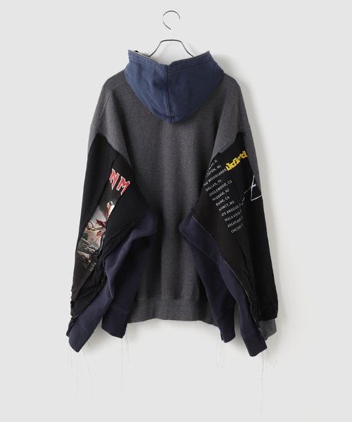 DISCOVERED(ディスカバード)の「DISCOVERED / ディスカバード Band Tee Dolman Zip Hoodie(パーカー・メンズ・ブラック・FREE)」の2枚目の写真