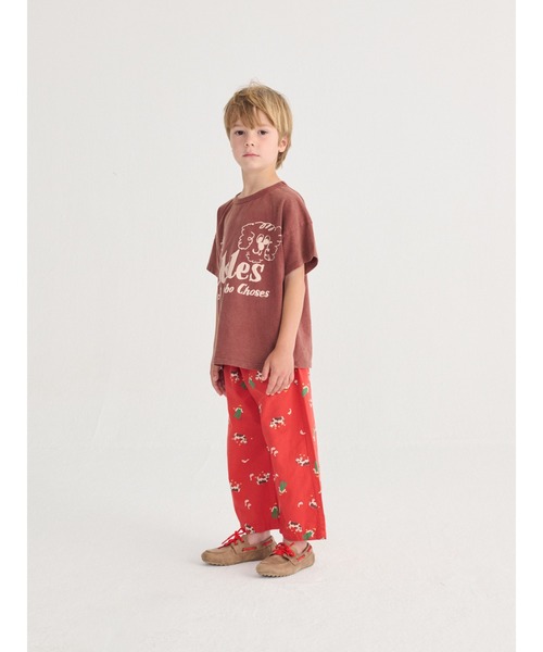 BOBO CHOSES（ボボショーズ）の「Pickles The Dog T-shirt（Tシャツ/カットソー・キッズ・ブラウン・2-3YEAR/4-5YEAR/6-7YEAR/8YEAR/10YEAR）」の2枚目の写真