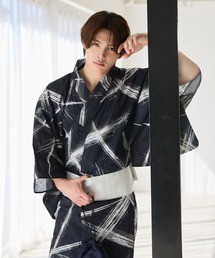 sugar nine（シュガーナイン）の「メンズ浴衣3点セット（浴衣・帯・下駄）（浴衣）」