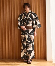 sugar nine（シュガーナイン）の「メンズ浴衣3点セット（浴衣・帯・下駄）（浴衣）」