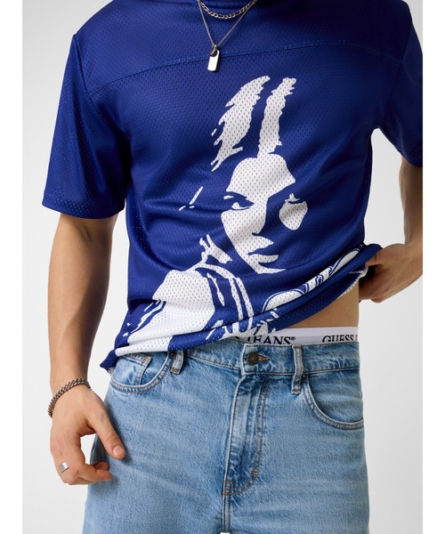 Tシャツ(半袖/袖なし) hysteric glamor mesh tee GUESS JEANS × HYSTERIC GLAMOUR Mesh Tee 半袖Tシャツ | GUESS(ゲス