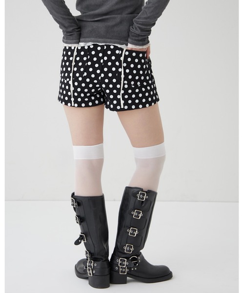 WHO'S WHO gallery（フーズフーギャラリー）の「ドットスウェットショーツ（その他パンツ・レディース・ブラック・FREE）」の5枚目の写真