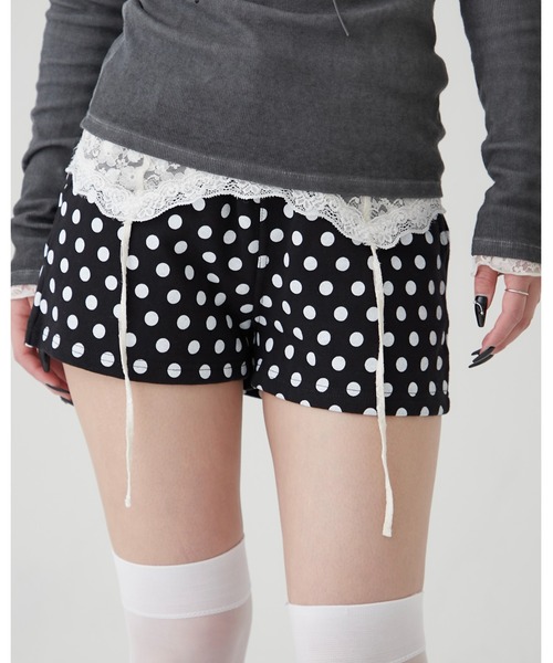 WHO'S WHO gallery（フーズフーギャラリー）の「ドットスウェットショーツ（その他パンツ・レディース・ブラック・FREE）」の6枚目の写真