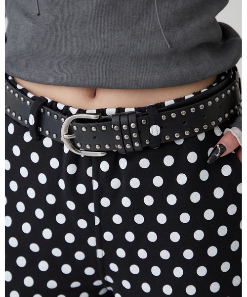 WHO'S WHO gallery（フーズフーギャラリー）の「ドットスウェットショーツ（その他パンツ・レディース・ブラック・FREE）」の10枚目の写真