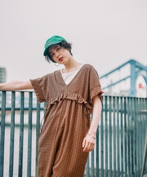 niko and...（ニコアンド）の「DRYクシュイージロンパ-ス（つなぎ/オールインワン）」