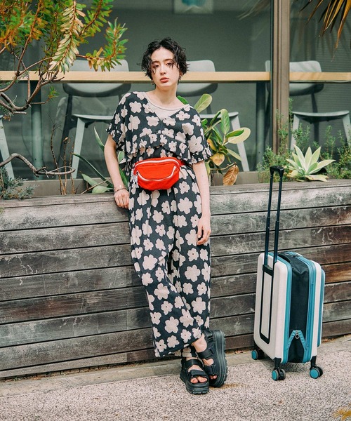 niko and...（ニコアンド）の「DRYクシュイージロンパ－ス（つなぎ/オールインワン・レディース・ダークブラウン/キャメル/スモーク/イエロー/ブラック・FREE）」の20枚目の写真