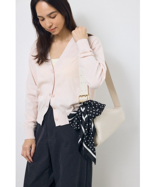 AZUL by moussy(アズールバイマウジー)の「ドット柄スカーフ(バンダナ/スカーフ・レディース・ブラック/ベージュ・FREE)」の6枚目の写真